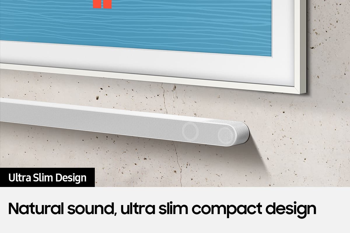 Samsung The Frame 2023 75” QLED 4K HDR Smart TV with S801B Lifestyle Ultra Slim Soundbar – image 7