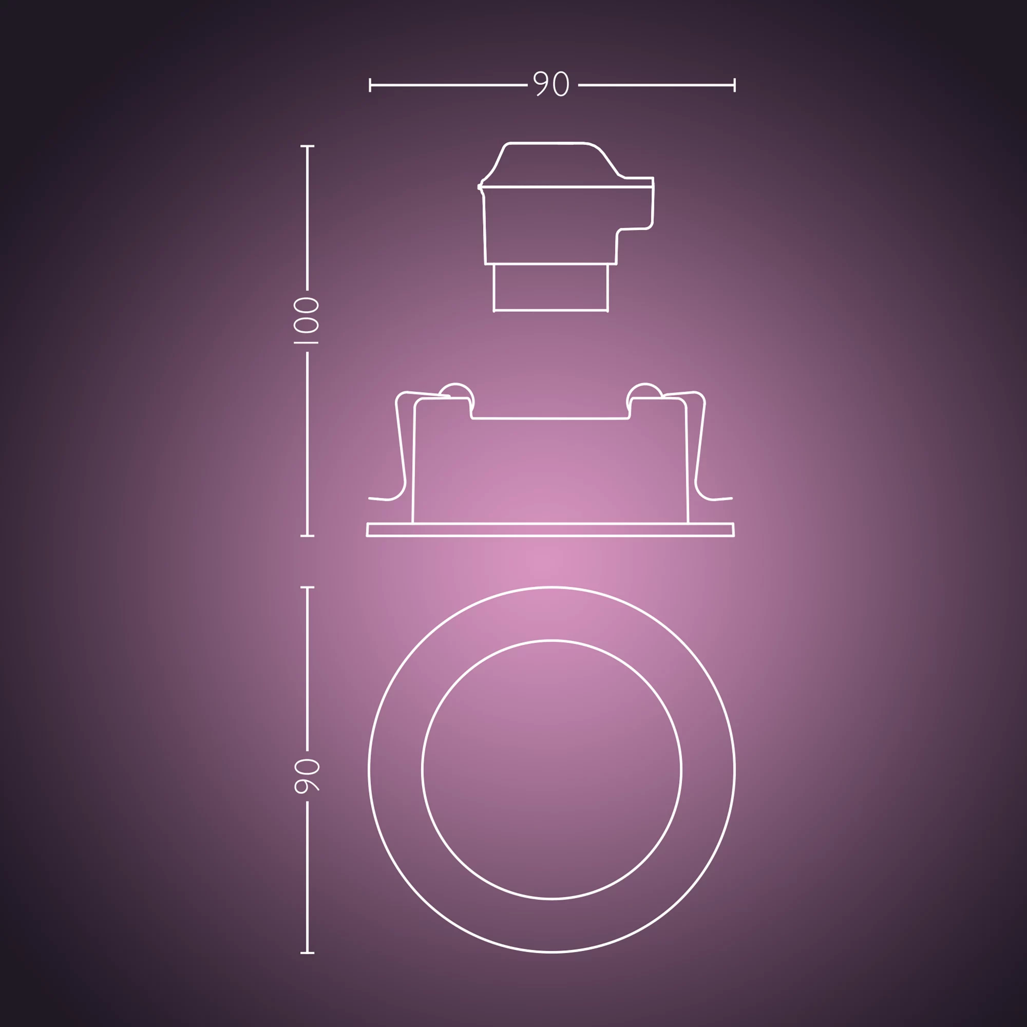 Philips by Signify Philips Hue White and colour ambience Centura recessed spotlight – image 4