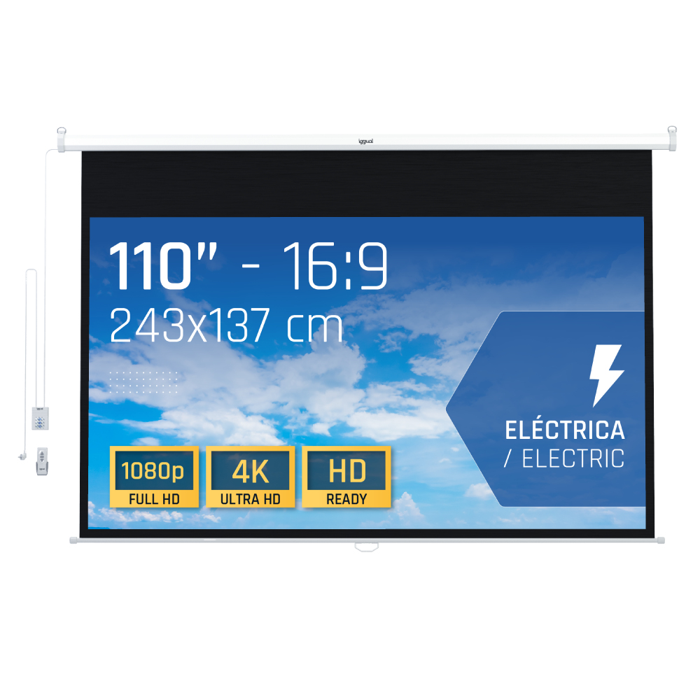 iggual PSIES243 projection screen 2.79 m (110") 16:9 – image 5