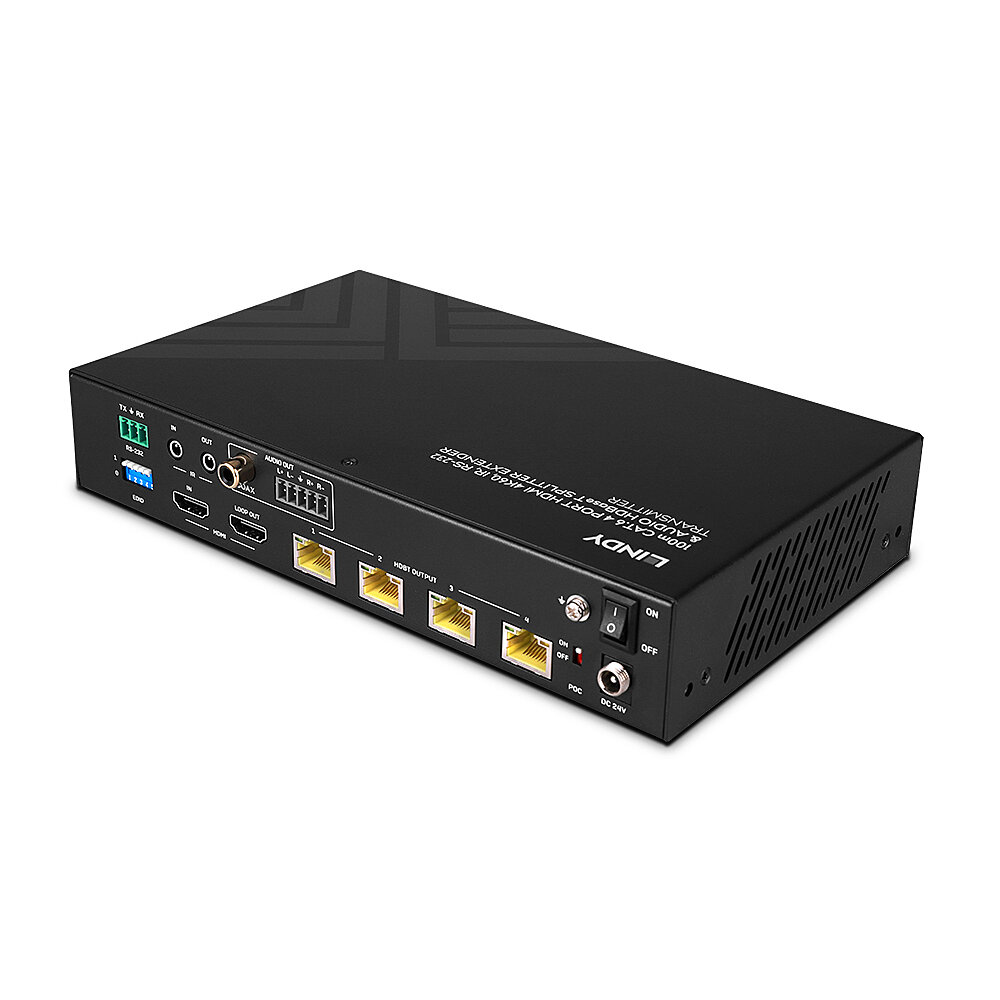 Lindy 100m Cat.6 4 Port HDMI 4K60 HDBT Splitter Extender – image 2