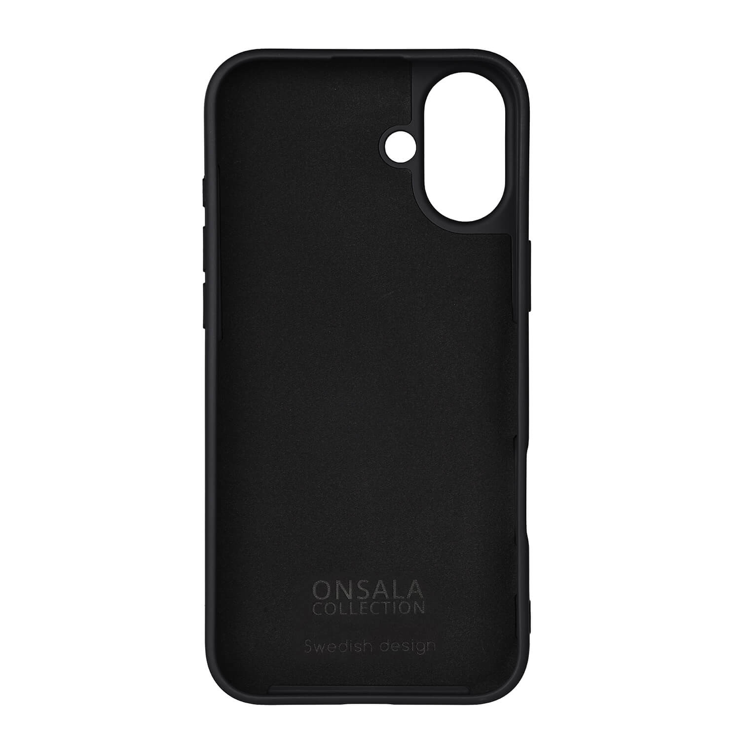 Onsala Phone Case with Silicone Feel Black - iPhone 16 Plus – image 3