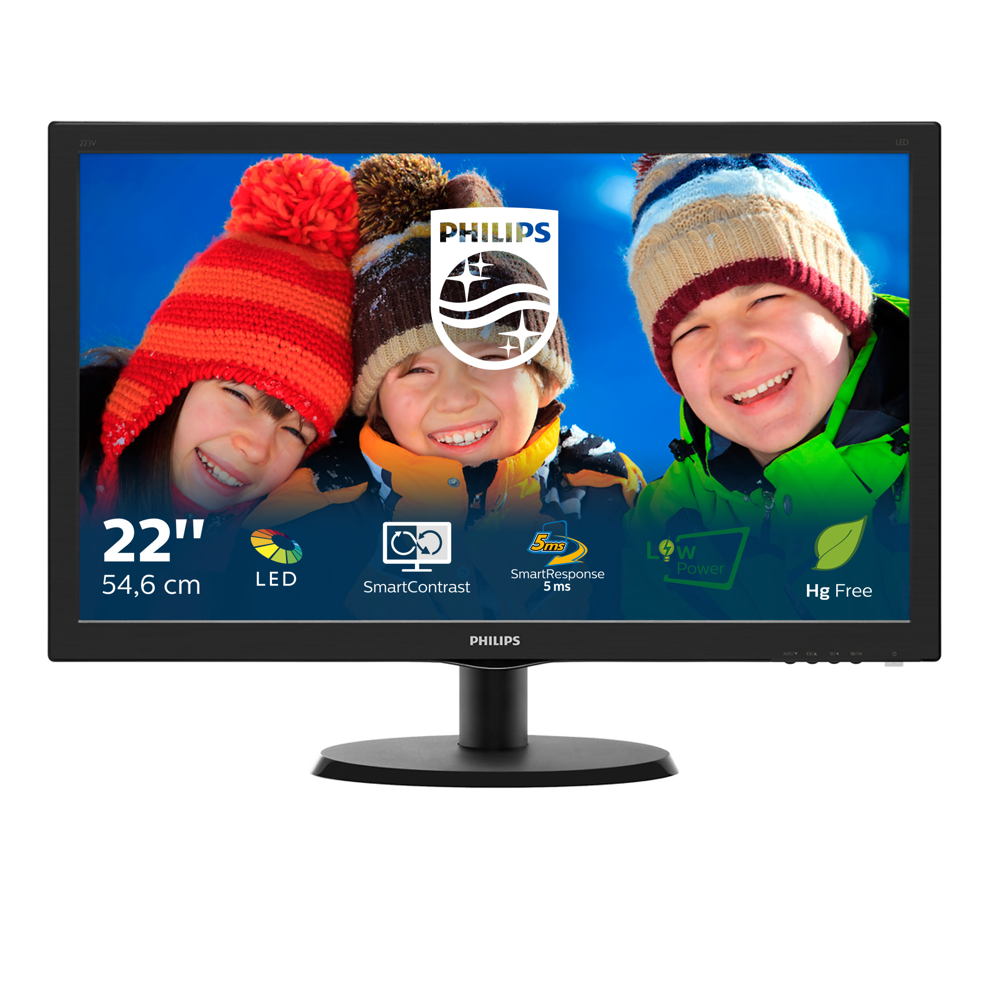 Philips V Line LCD monitor with SmartControl Lite 223V5LSB/00 – image 2