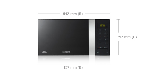 Samsung GE86V-BB microwave – image 4