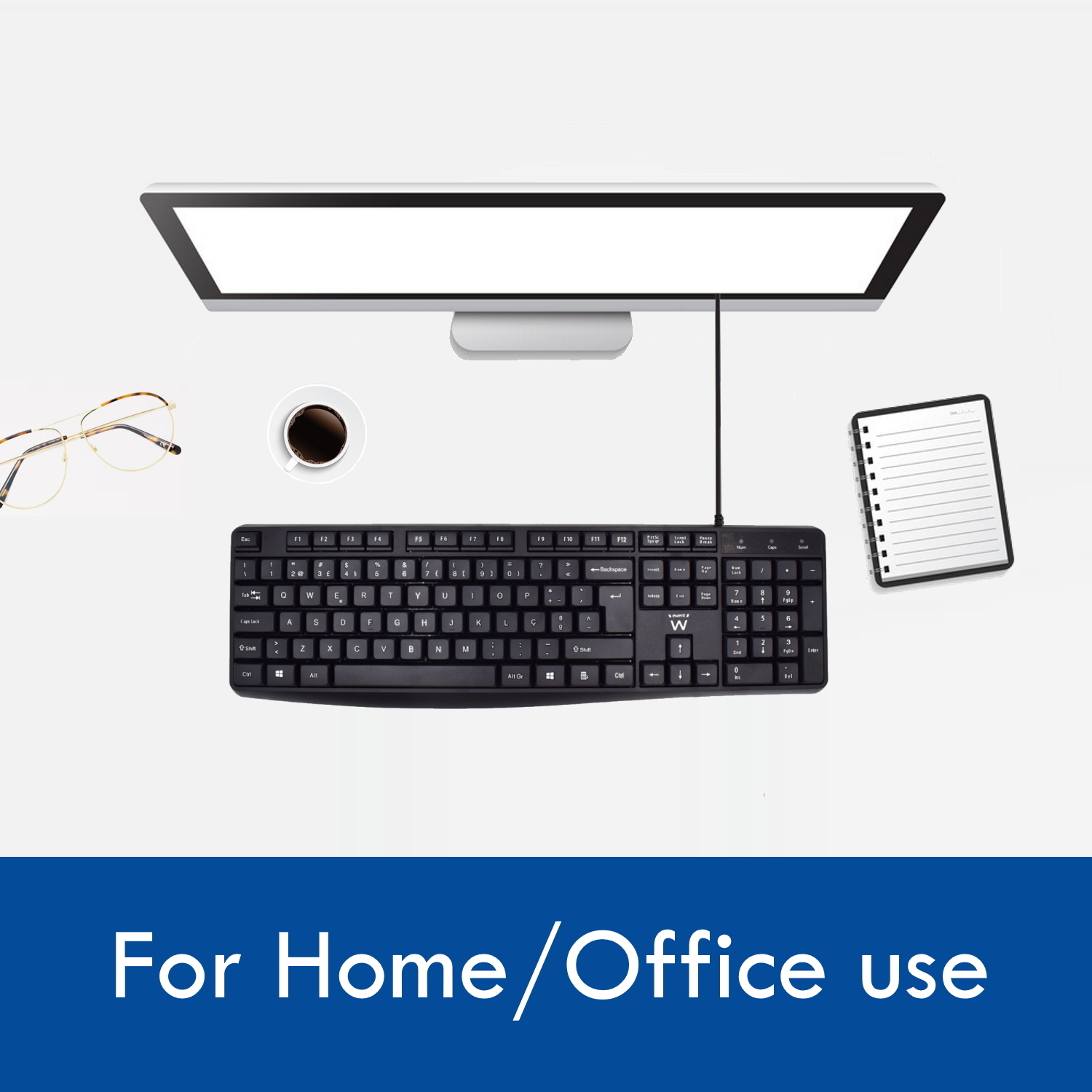 Ewent EW3002 keyboard Office USB QWERTY Portuguese Black – image 6