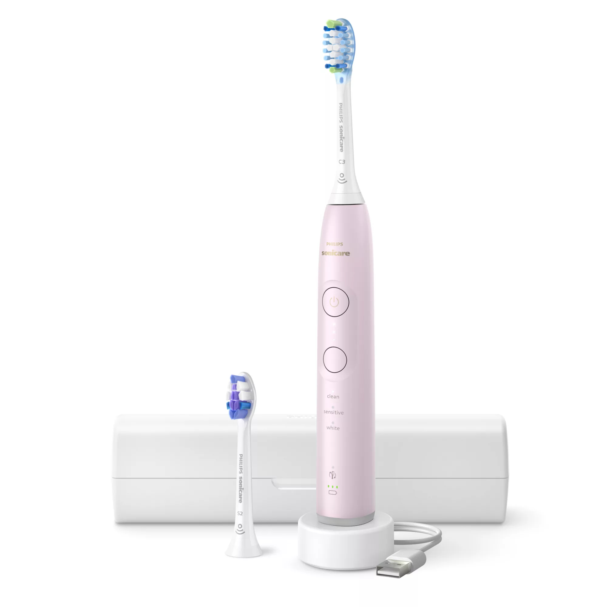 Philips HX7412/05 electric toothbrush Adult Sonic toothbrush Light pink – image 1