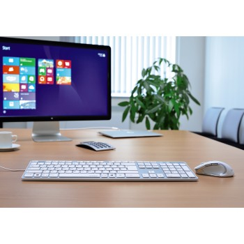 Hama Rossano keyboard USB Silver, White – image 5