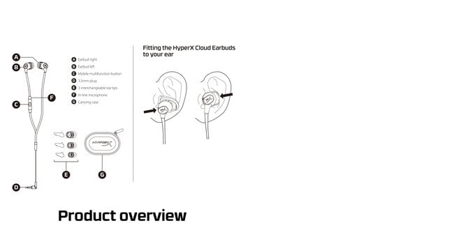 HyperX Cloud Earbuds (Red-Black) – image 9