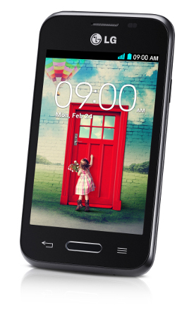LG L40 D160 8.89 cm (3.5") Single SIM Android 4.4 3G Micro-USB B 0.5 GB 4 GB 1540 mAh Black – image 2