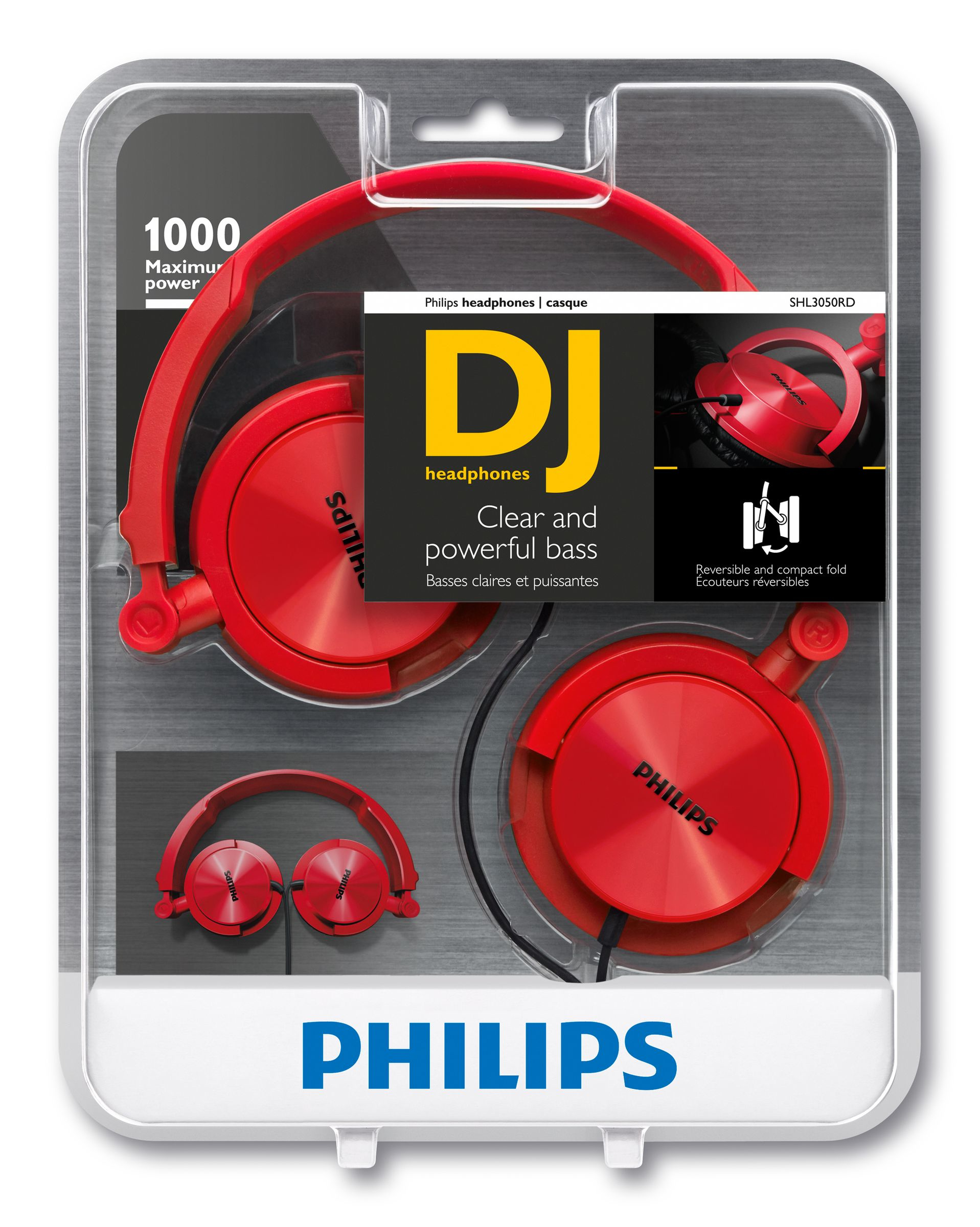 Philips SHL3050RD/27 headphones/headset Wired Head-band Red – image 2