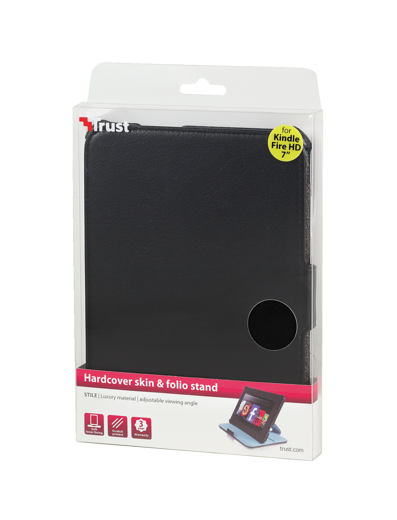 Trust Stile Hardcover Skin & Folio Stand for Kindle Fire HD – image 3