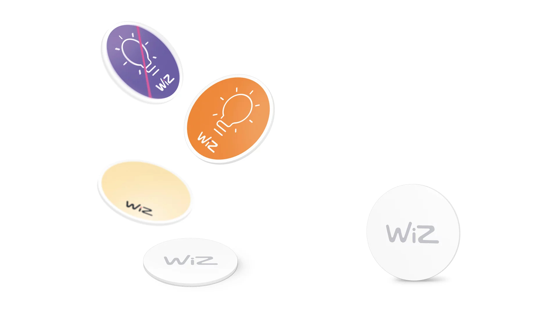 WIZ NFC Tags Fernbedienung, Mehrfarbig