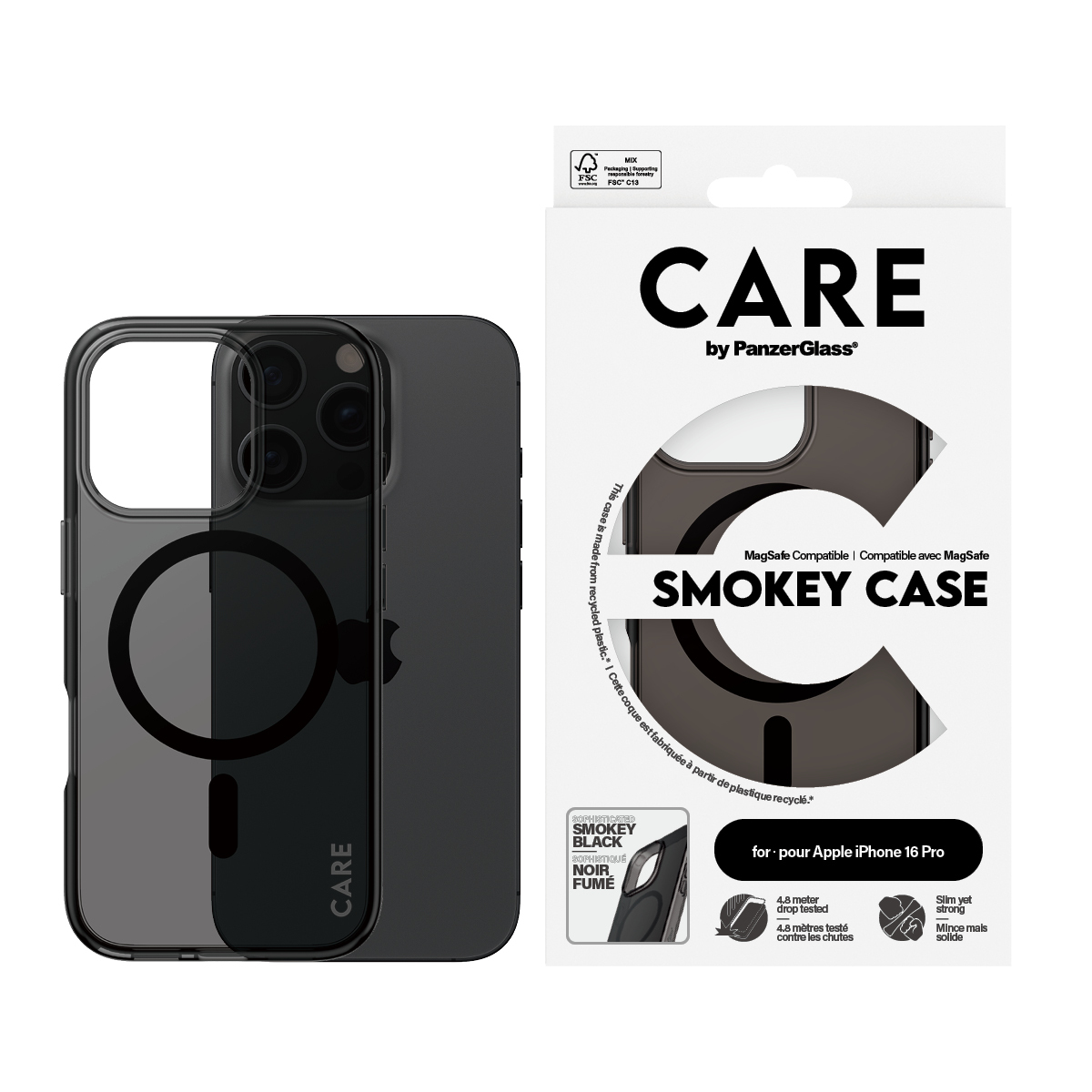 PanzerGlass CARE by PanzerGlass® Flagship Case Smokey Urban Combat w. Black MagSafe iPhone 16 Pro – image 2