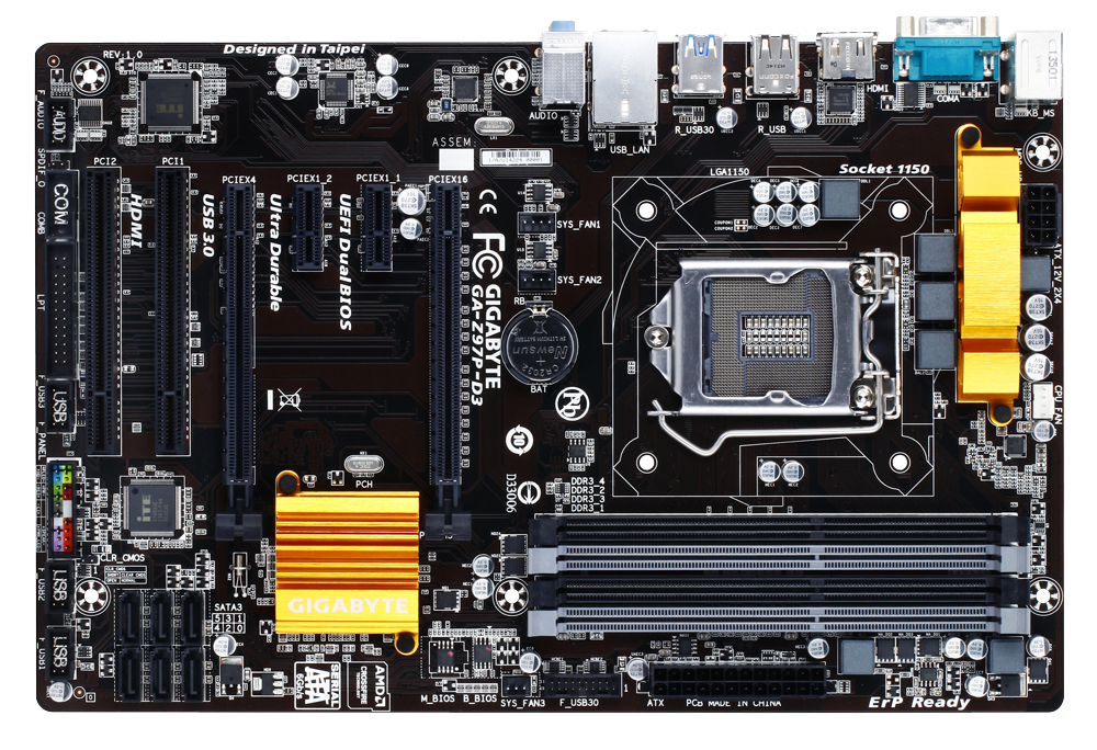 GIGABYTE GA-Z97P-D3 motherboard Intel® Z97 LGA 1150 (Socket H3) ATX – image 2
