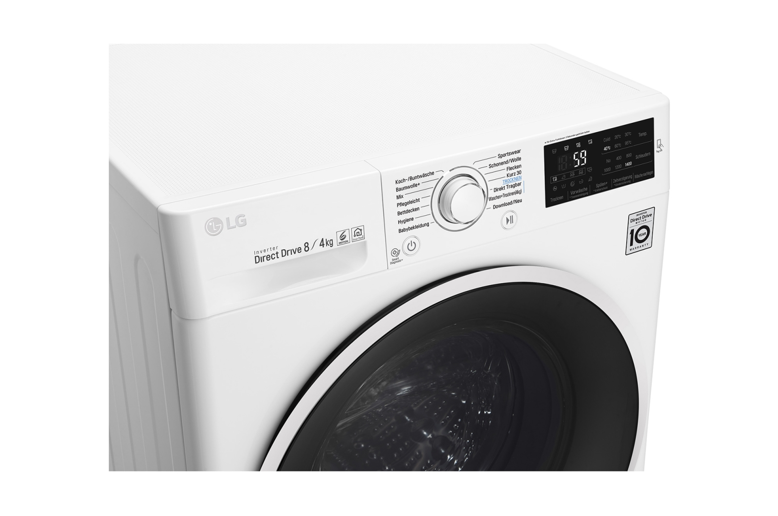 LG F14WD84EN0 washer dryer Freestanding Front-load White – image 5