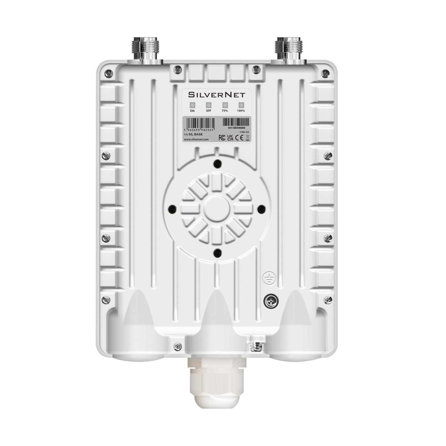 SilverNet SIL-BASE bridge/repeater Network bridge 2500 Mbit/s White – image 4