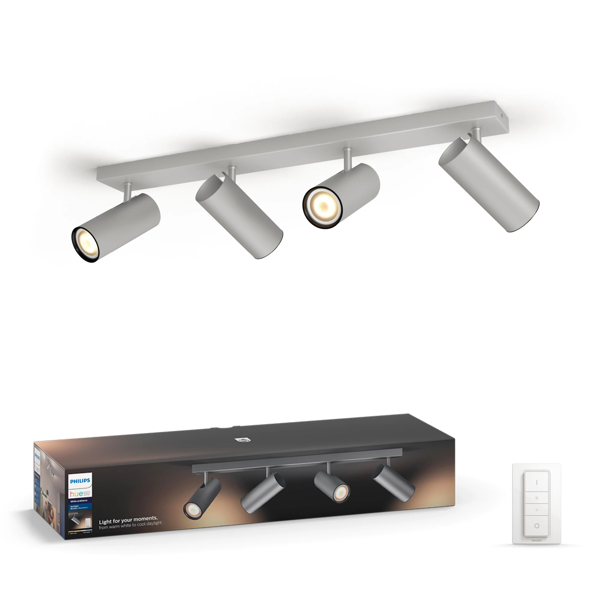Philips by Signify Philips Hue White ambience Buratto quadruple spotlight – image 1