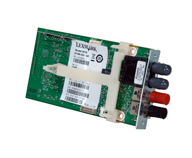 Lexmark C925 X925 MARKNET N8130 FIBRE skrivarservrar Intern Ethernet LAN Grön