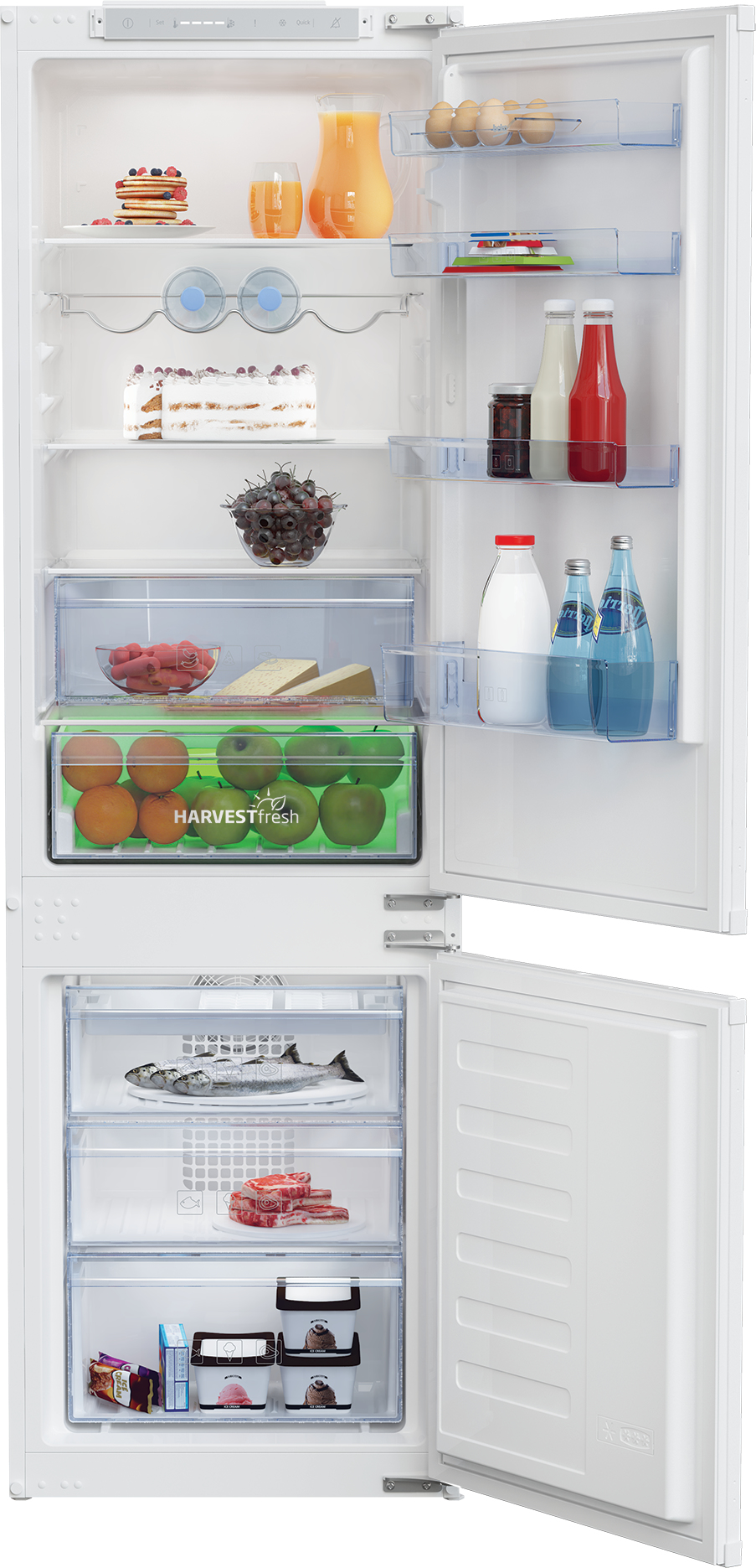 Beko BCHA275E4SN fridge-freezer Built-in