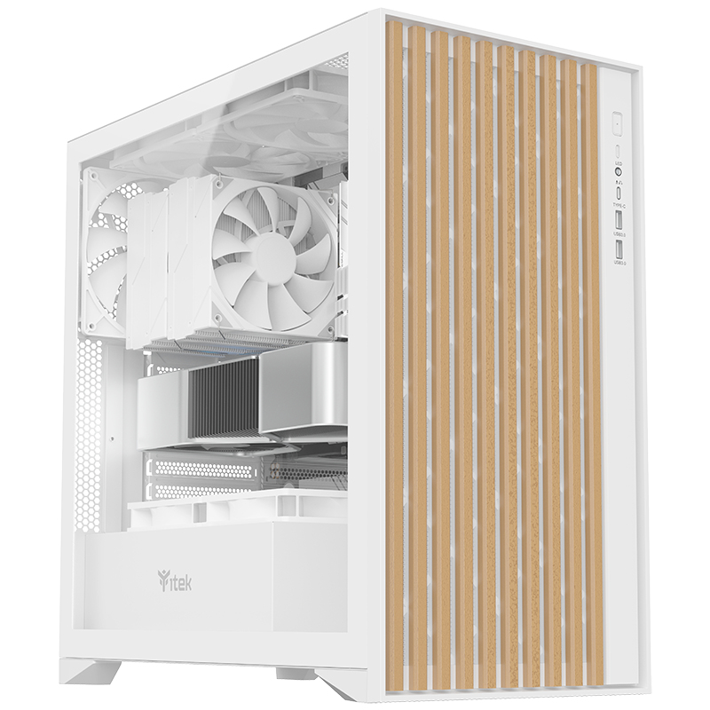 itek WOODY Tower White image 1