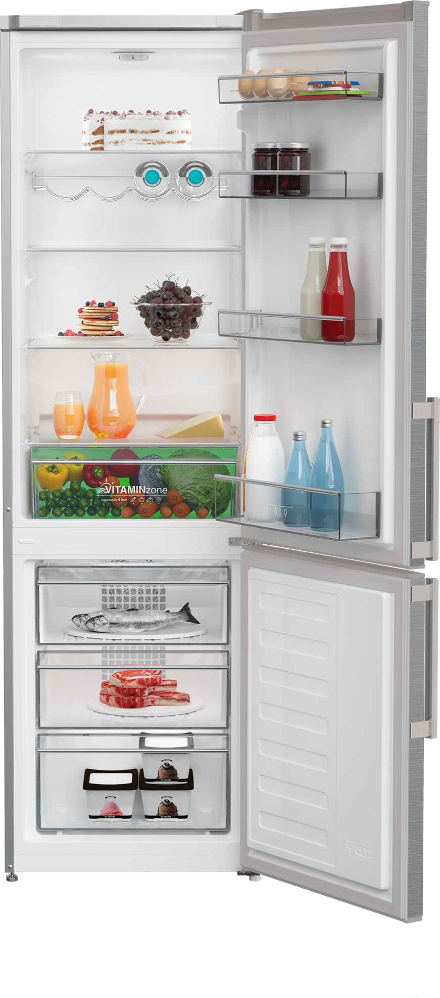 Grundig GKF3581VPS fridge-freezer Freestanding – image 3