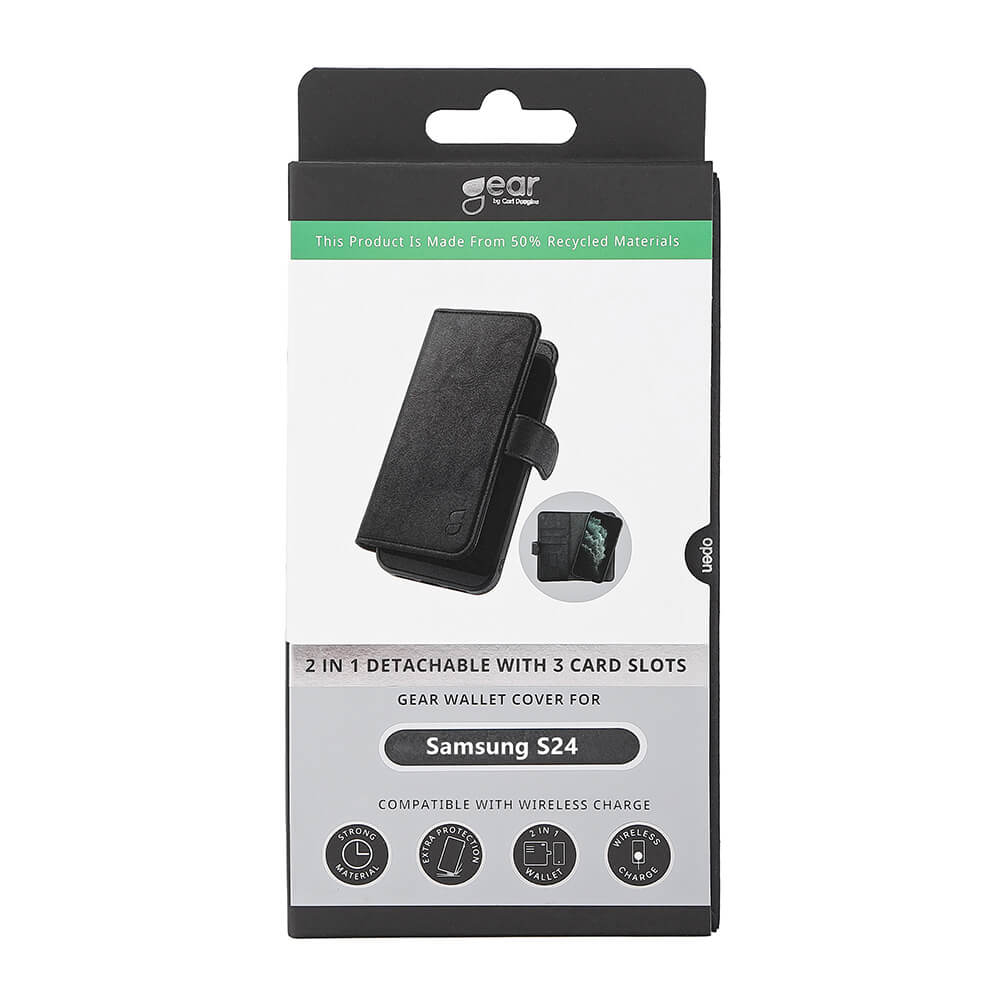 Gear Wallet Case 2-in-1 3 Recycled Card Black - Samsung S24 – image 2