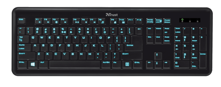 Trust 17379 keyboard Universal USB Turkish Black – image 4