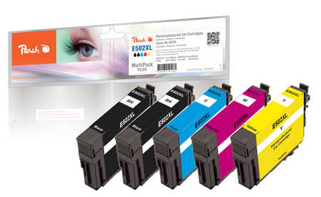Peach PI200-842 cartuccia d'inchiostro 5 pz Compatibile Nero, Ciano, Magenta, Giallo