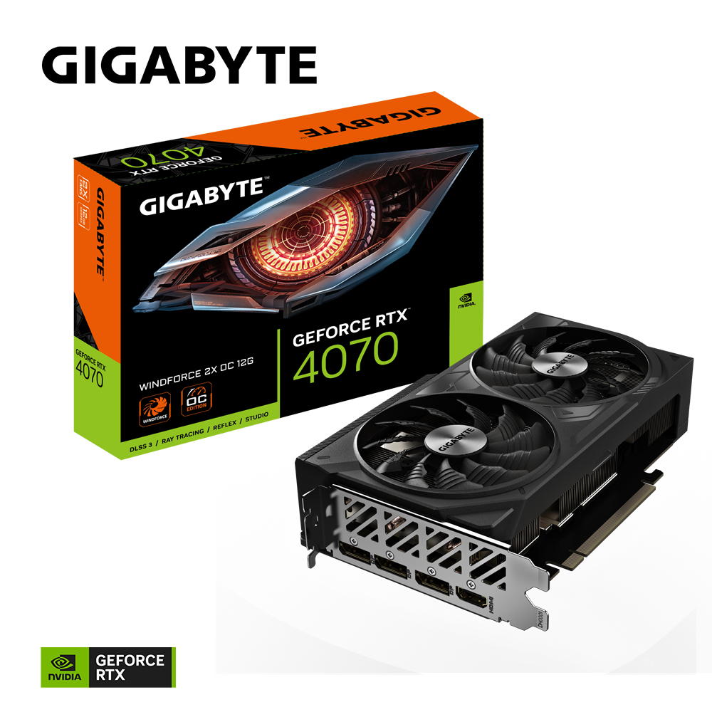 GIGABYTE GeForce RTX 4070 WINDFORCE 2X OC 12G – image 2