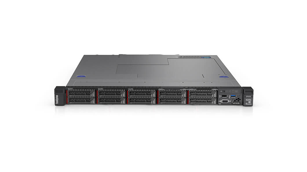 Lenovo ThinkSystem SR250 7Y51 - Server - rack-mountable - 1U - 1-way - 1 x Xeon E-2246G / up to 4.8 GHz - RAM 16 GB - SATA - hot-swap 2.5" bay(s) - no HDD - Matrox G200 - Gigabit Ethernet - no OS - monitor: none