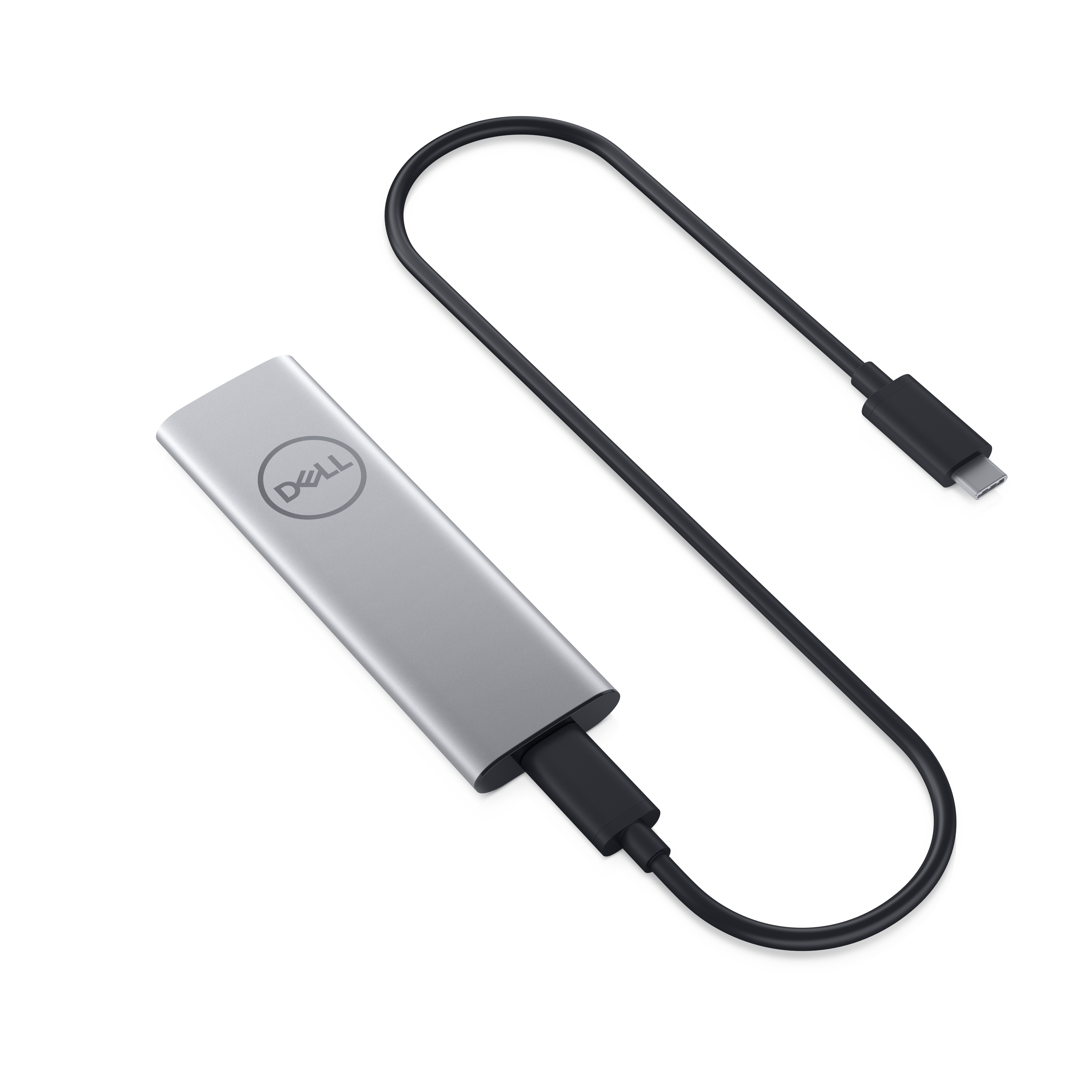 DELL 400-AXBP external solid state drive 250 GB USB Type-C 3.2 Gen 2 (3.1 Gen 2) Platinum, Silver image 1