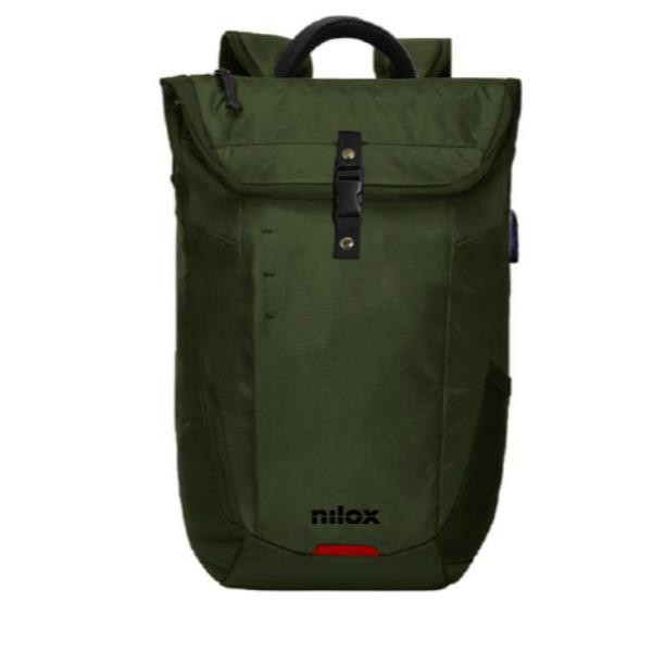 Nilox Tech Zaino per Notebook 15.6" Outdoor Green