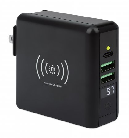 Manhattan 4-in-1 Travel Wall Charger and Powerbank – image 2