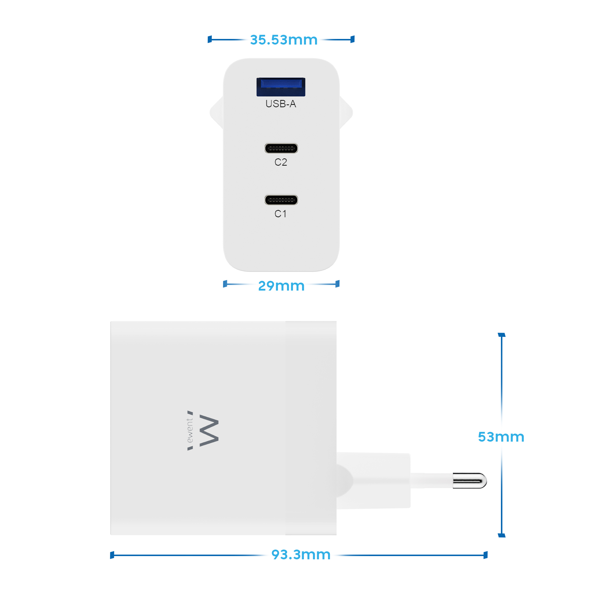 Ewent EW1323 mobile device charger Universal White AC Fast charging Indoor – image 9