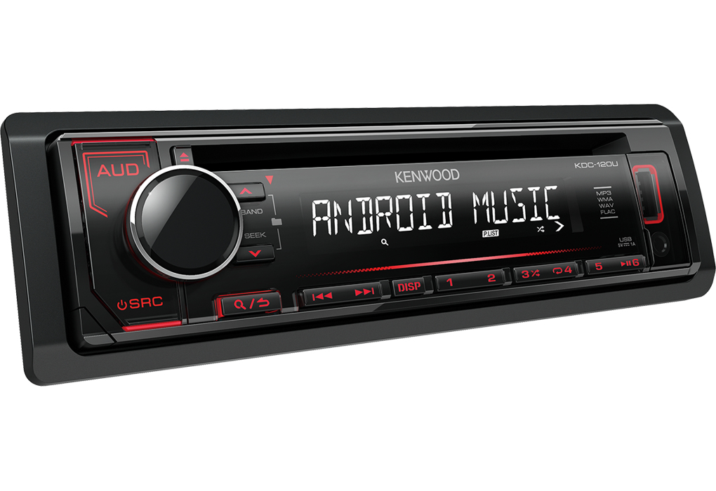 Kenwood KDC-120UR car media receiver Black, Chrome – image 2