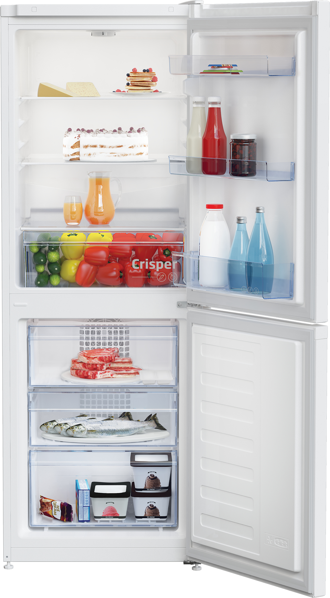 Beko CCFM4552W Freestanding Frost Free Fridge Freezer with Freezer Guard – image 3
