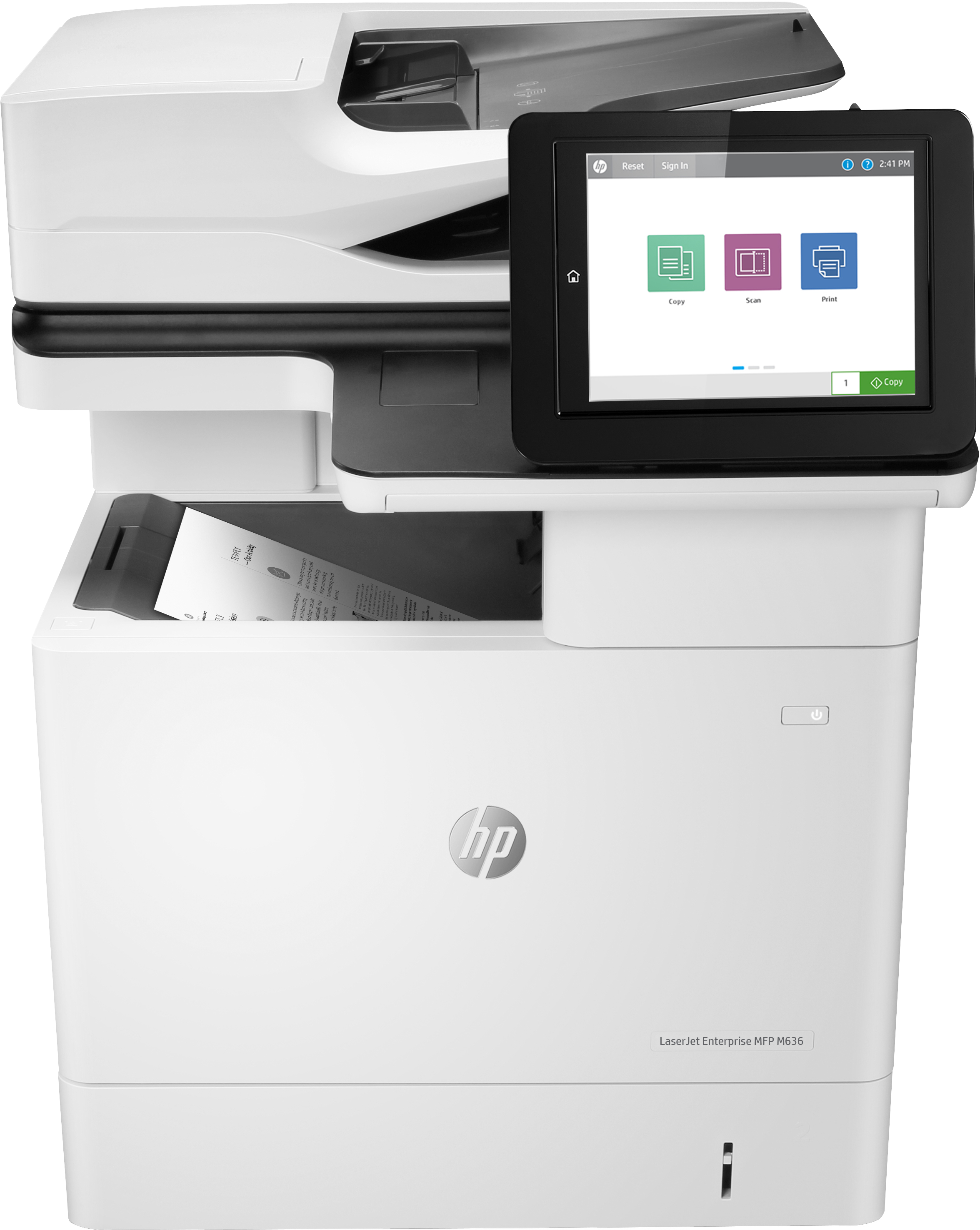 HP LaserJet Enterprise MFP M636fh, Skriv ut, kopiera, skanna, fax, Skanna till e-post; Dubbelsidig utskrift; ADF för 150 ark; Hög säkerhet