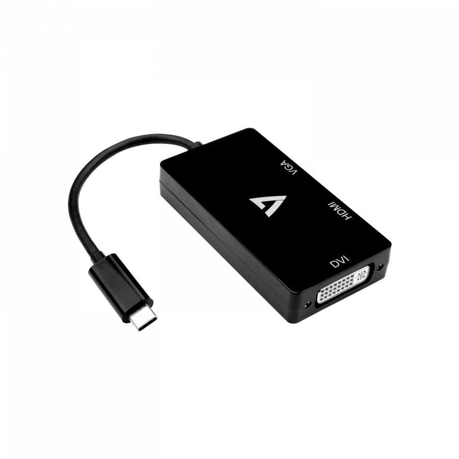 V7 V7UC-VGADVIHDMI-BLK USB-grafikadapter 3840 x 2160 pixlar Svart
