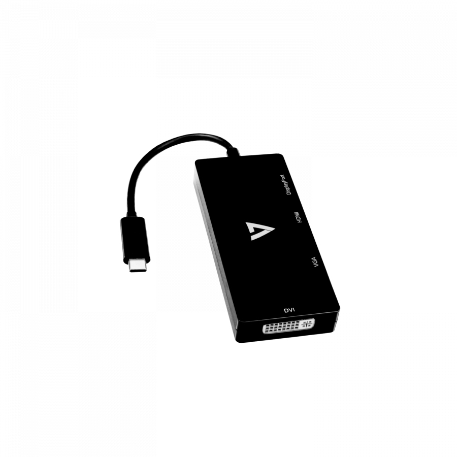 V7 V7UC-DPHDVGADVI-BLK USB-grafikadapter 3840 x 2160 pixlar Svart