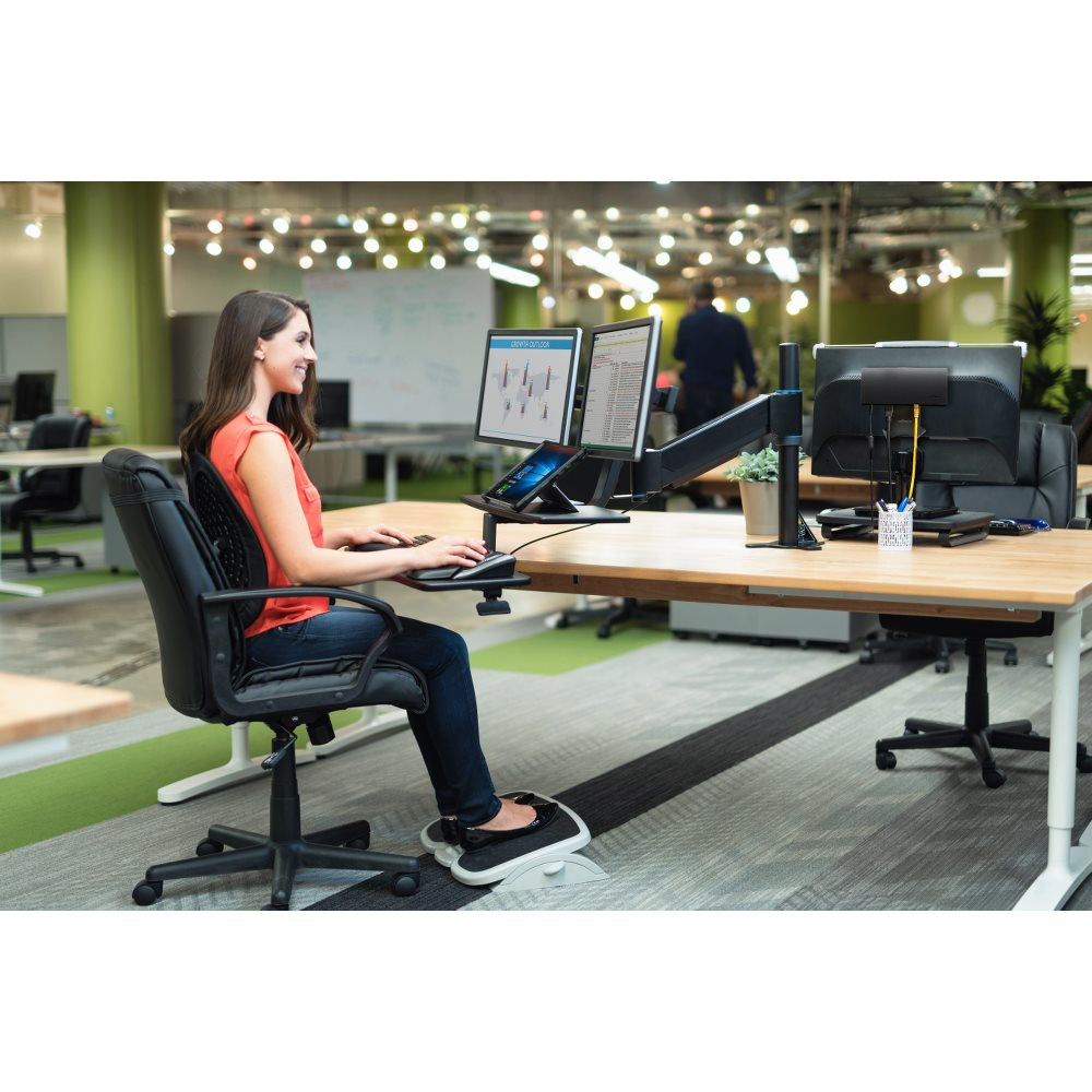 Resim Kensington SmartFit® Conform™ Sırt Desteği - Siyah Kumaş