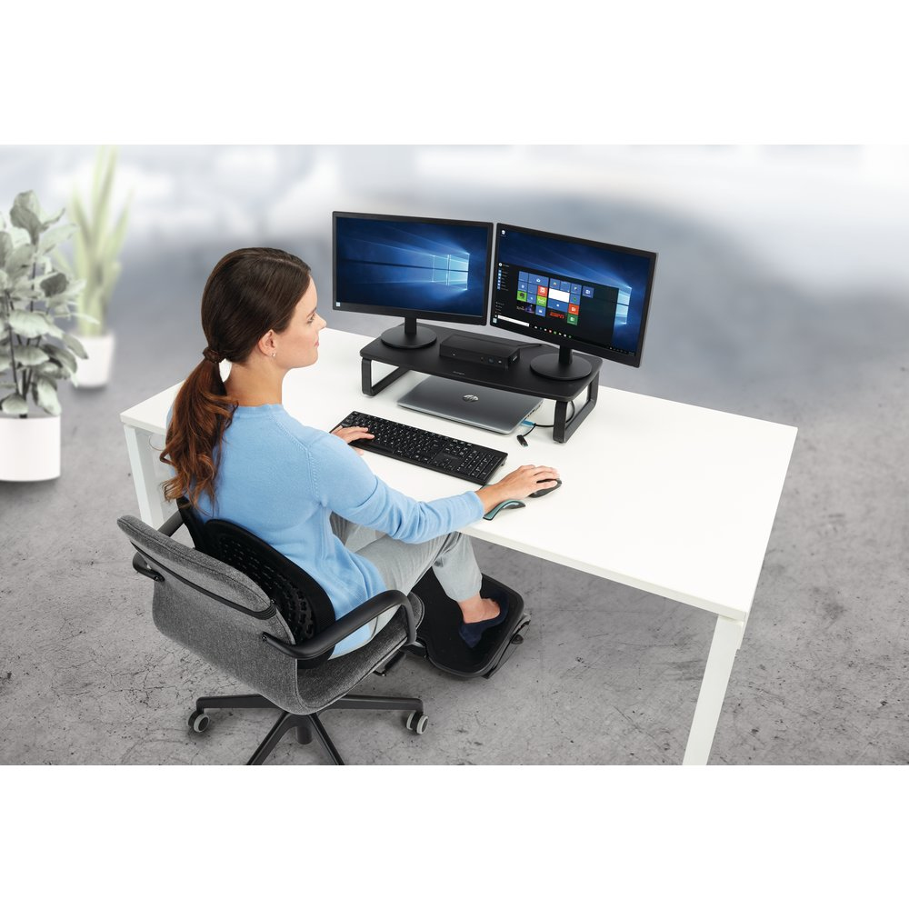 Resim Kensington SmartFit® Conform™ Sırt Desteği - Siyah Kumaş