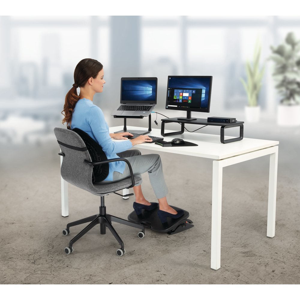 Resim Kensington SmartFit® Conform™ Sırt Desteği - Siyah Kumaş