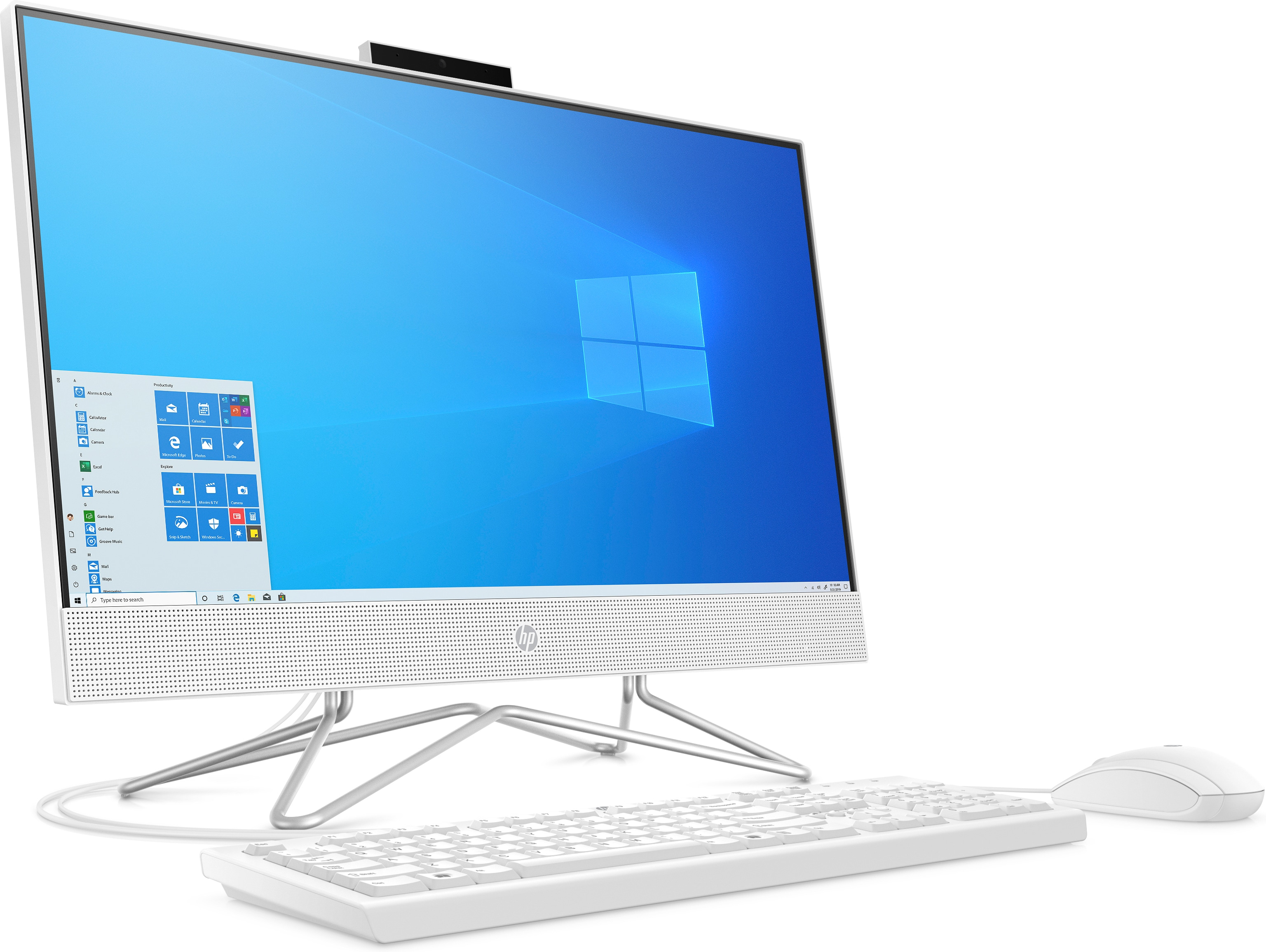 HP 24-df1001na Intel® Core™ i5 i5-1135G7 60.5 cm (23.8″) 1920 x 1080 pixels All-in-One PC 8 GB DDR4-SDRAM 256 GB SSD Windows 11 Home Wi-Fi 5 (802.11ac) White image 3