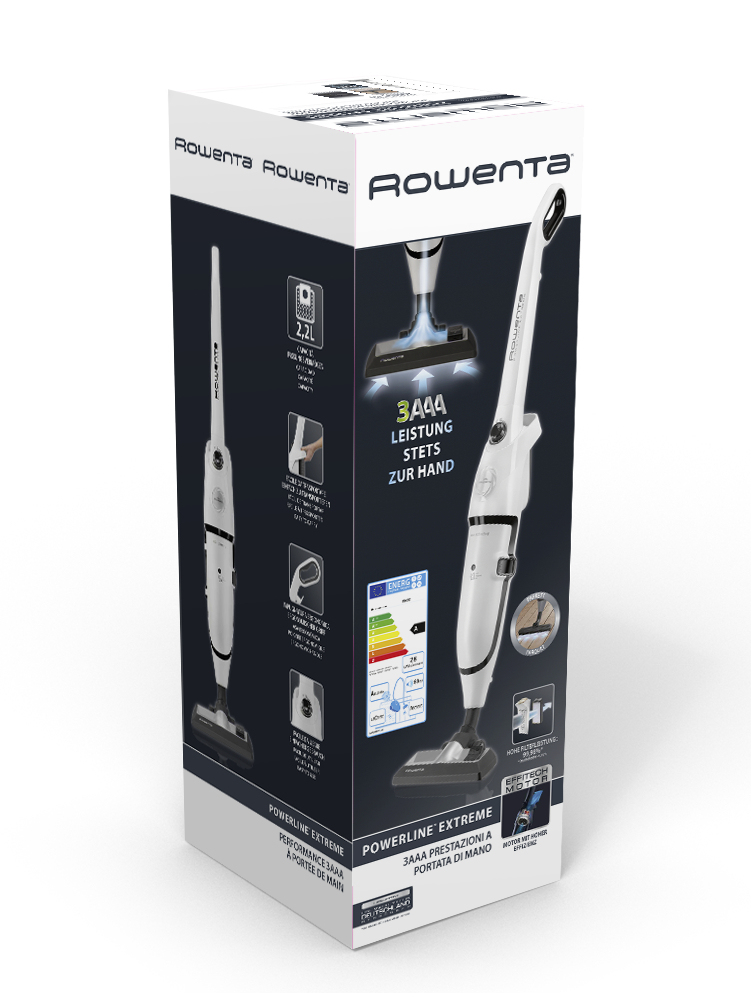 Rowenta Powerline Extreme RH8037WA stick vacuum/electric broom AC Dry Dust bag – image 9