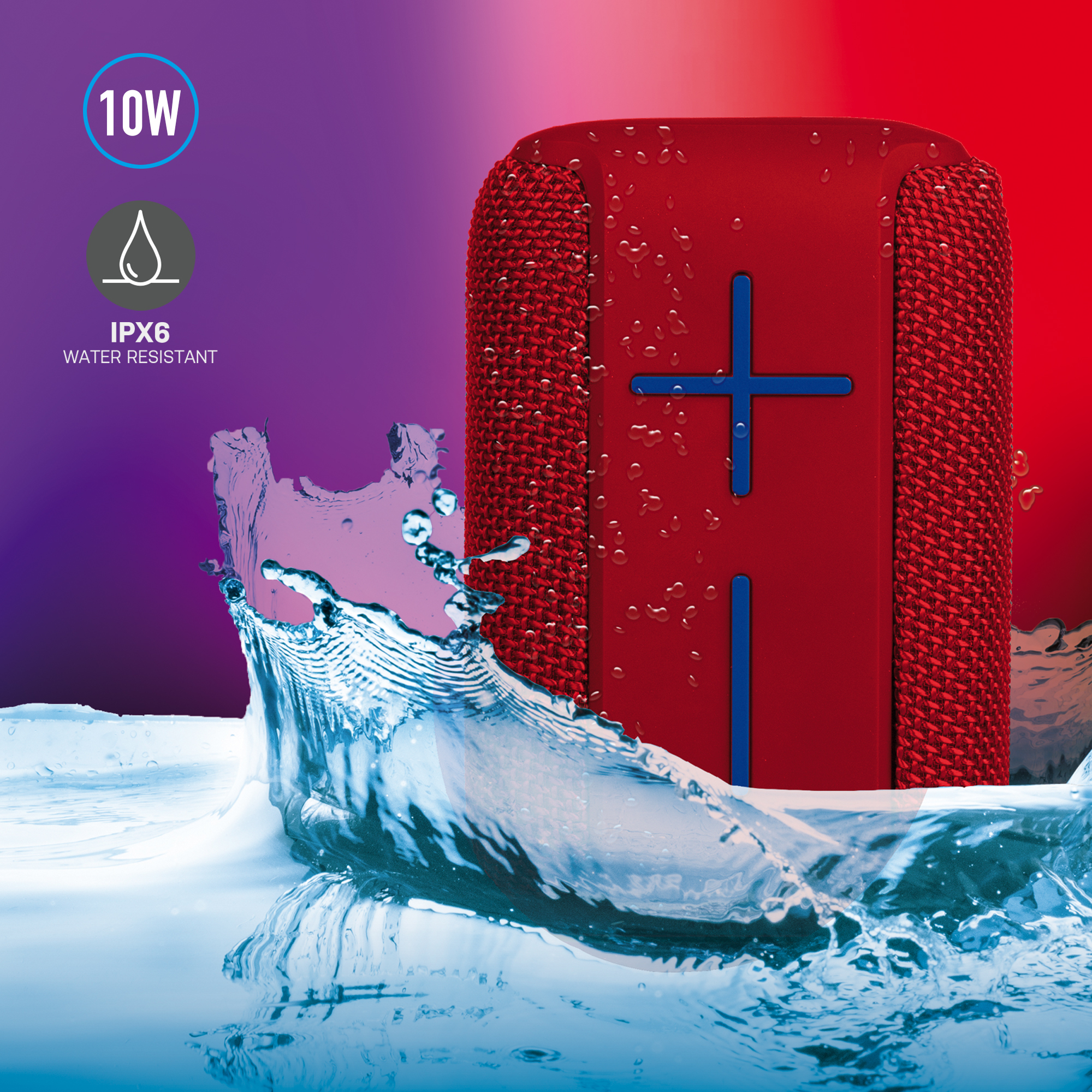 NGS Roller Coaster Stereo portable speaker Red 10 W image 8