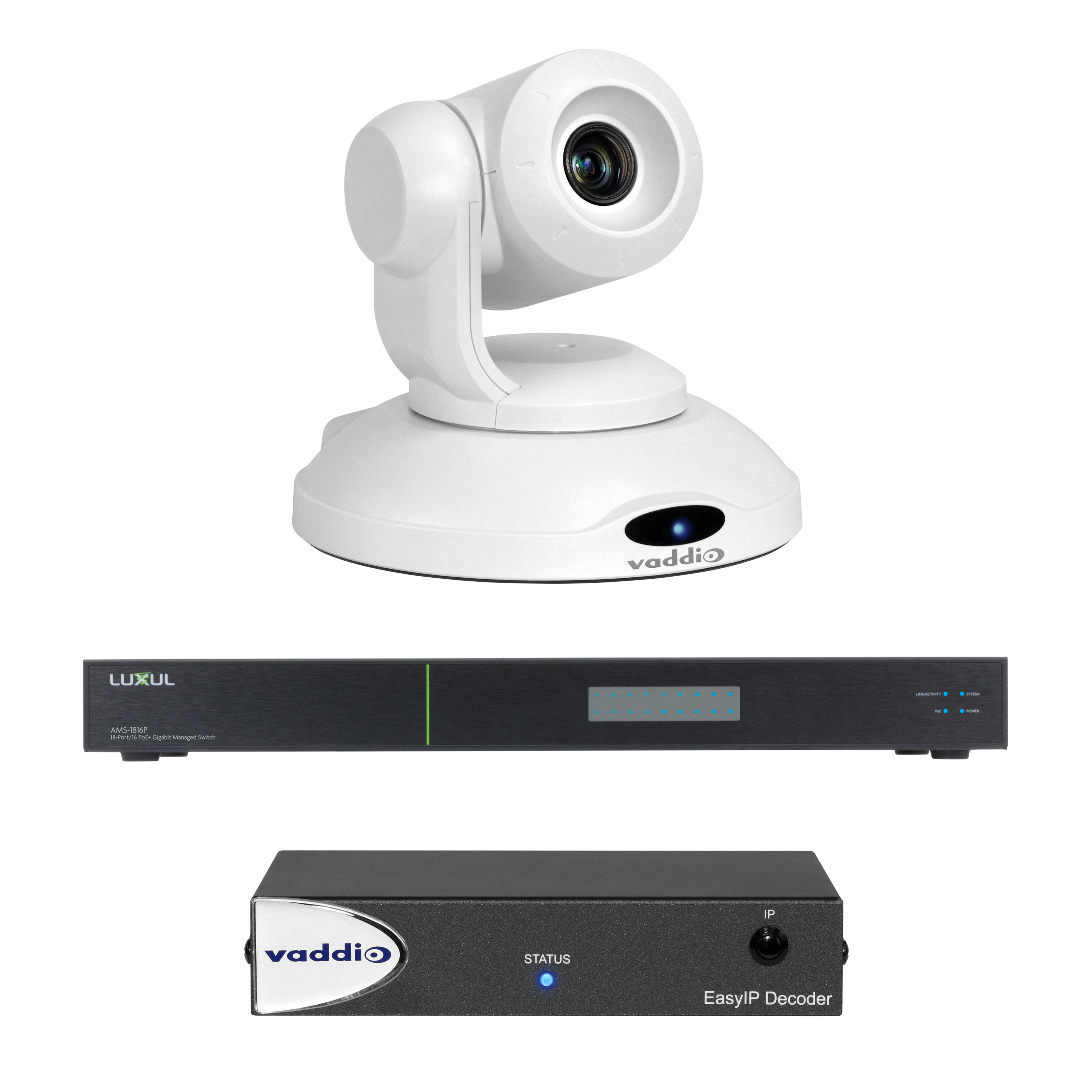 Vaddio EasyIP Ecosystem Base Kit sistema di conferenza 2,38 MP Collegamento ethernet LAN Sistema di videoconferenza di gruppo