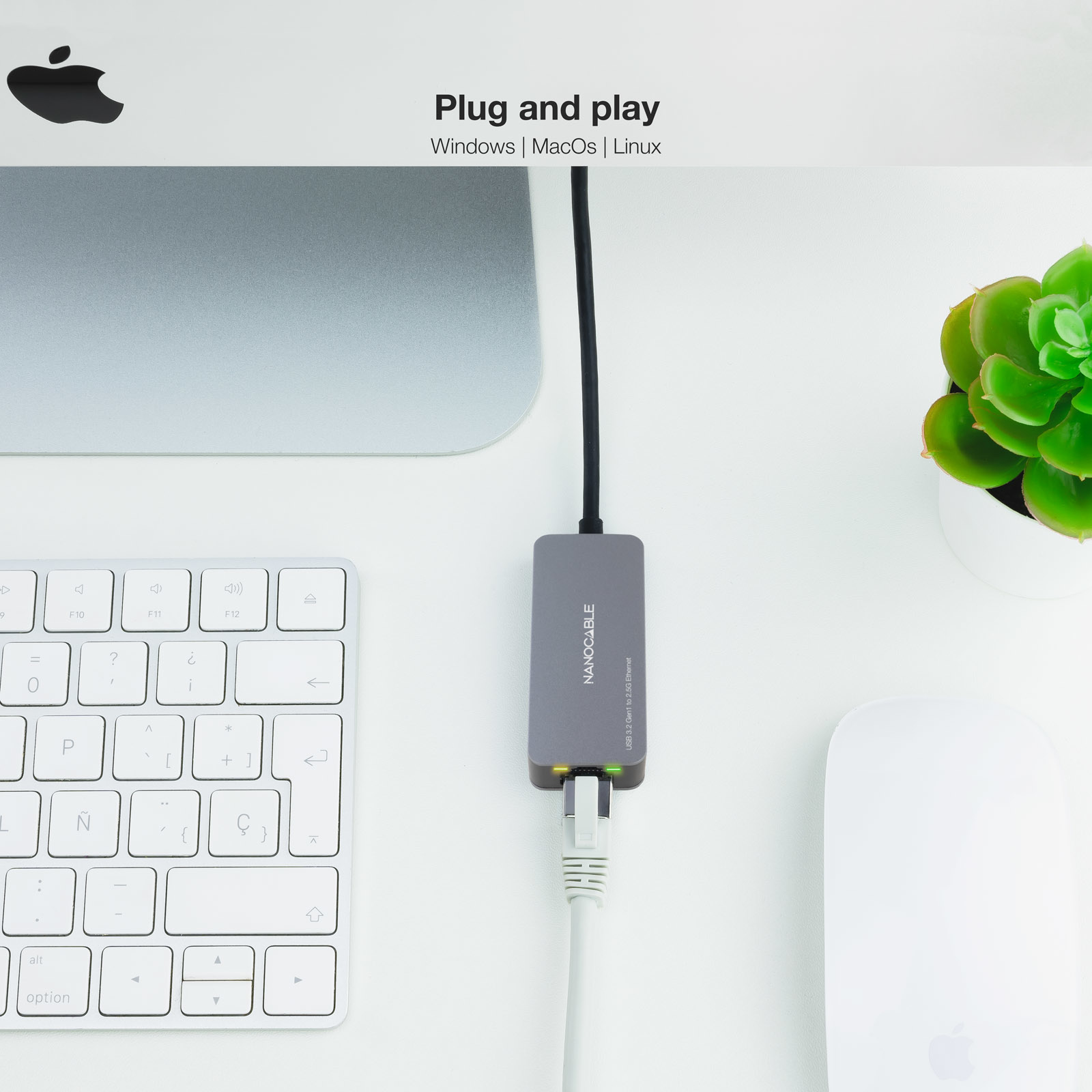 Nanocable USB-C 3.2 GEN1 to Ethernet – image 4