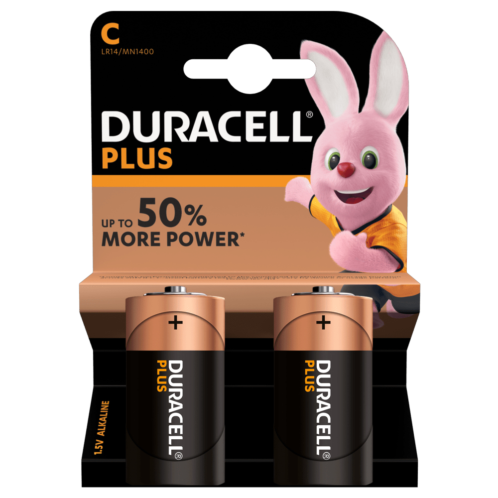 Duracell Plus Engångsbatteri C Alkalisk