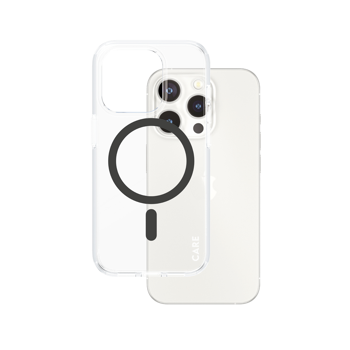 PanzerGlass CARE™ by PanzerGlass® Urban Combat Case Transparent w. Black MagSafe iPhone 15 Pro – image 1