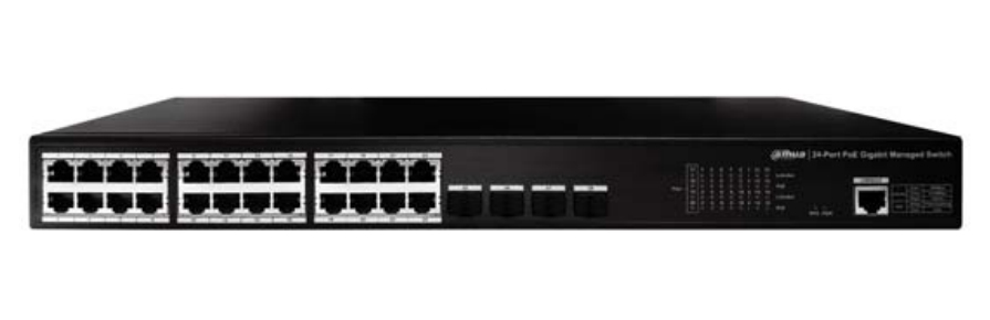 Switch Dahua DH-PFS4428-24GT-370 - 24 Puertos RJ-45 - 4 Puertos SFP - DH-PFS4428-24GT-370