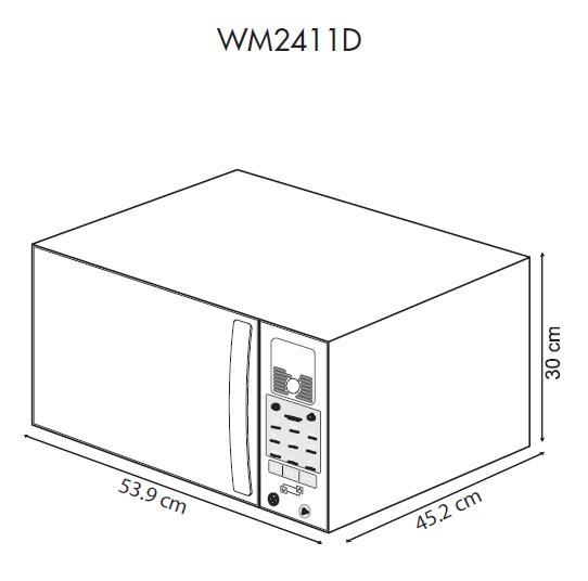 Whirlpool WM2411D microwave Silver – image 4